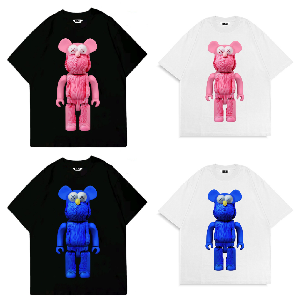 VAHELLO Oversize BAPE & KAWS Cotton Combed 20s ( Bahan Premium  & DTF BerKualitas )