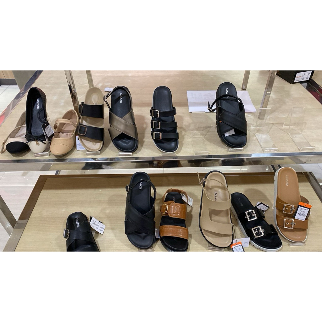 sandal flat nevada wanita | sandal cewek terbaru | sandal model terbaru cocok untuk lebaran