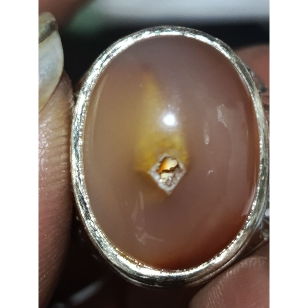 batu asli combong super mewah ikat alpaka krum no 8