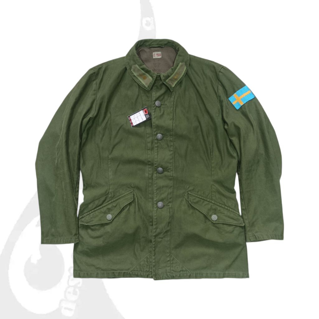 vintage 70s jaket parka swedish army
