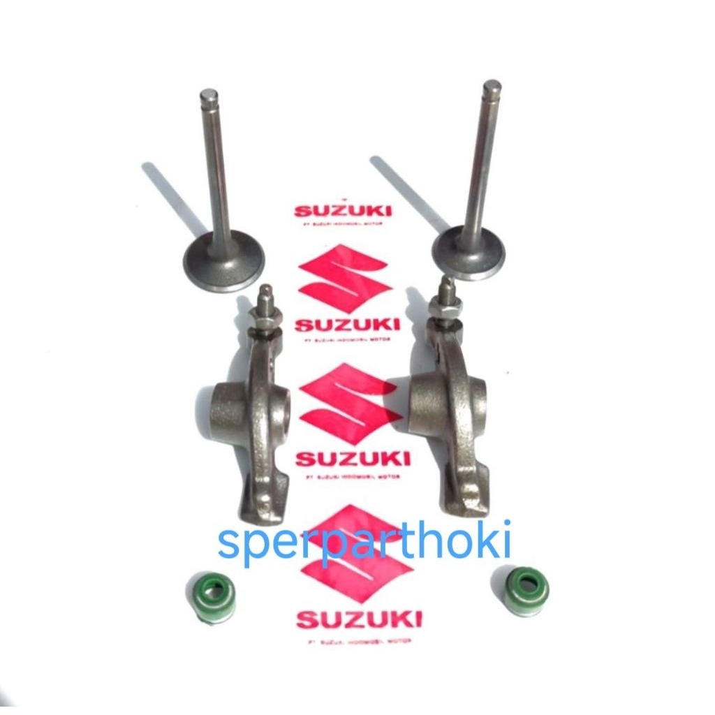 seal klep plus payung klep plus pelatuk klep suzuki smash,shogun 125 r,shogun 125 fd,shogun 125 sp o