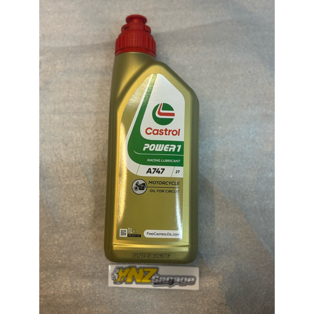 Castrol Power 1 A747, oli mesin 2-tak sintetis berperforma tinggi yang dirancang khusus untuk mesin 
