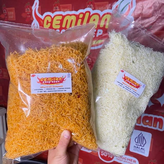 Cikasepofficial - BIHUN GORENG CRISPY Pedas Original Ngeunah Camilan Snack Food