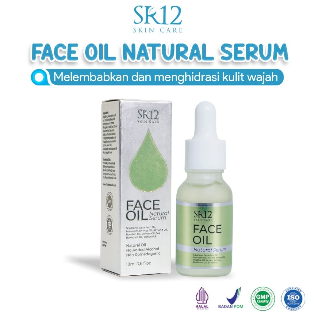 Face Oil Serum sr12 – Glowing & Moisturizing Face Oil Serum Natural – Perawatan Kulit Kering & Sensi