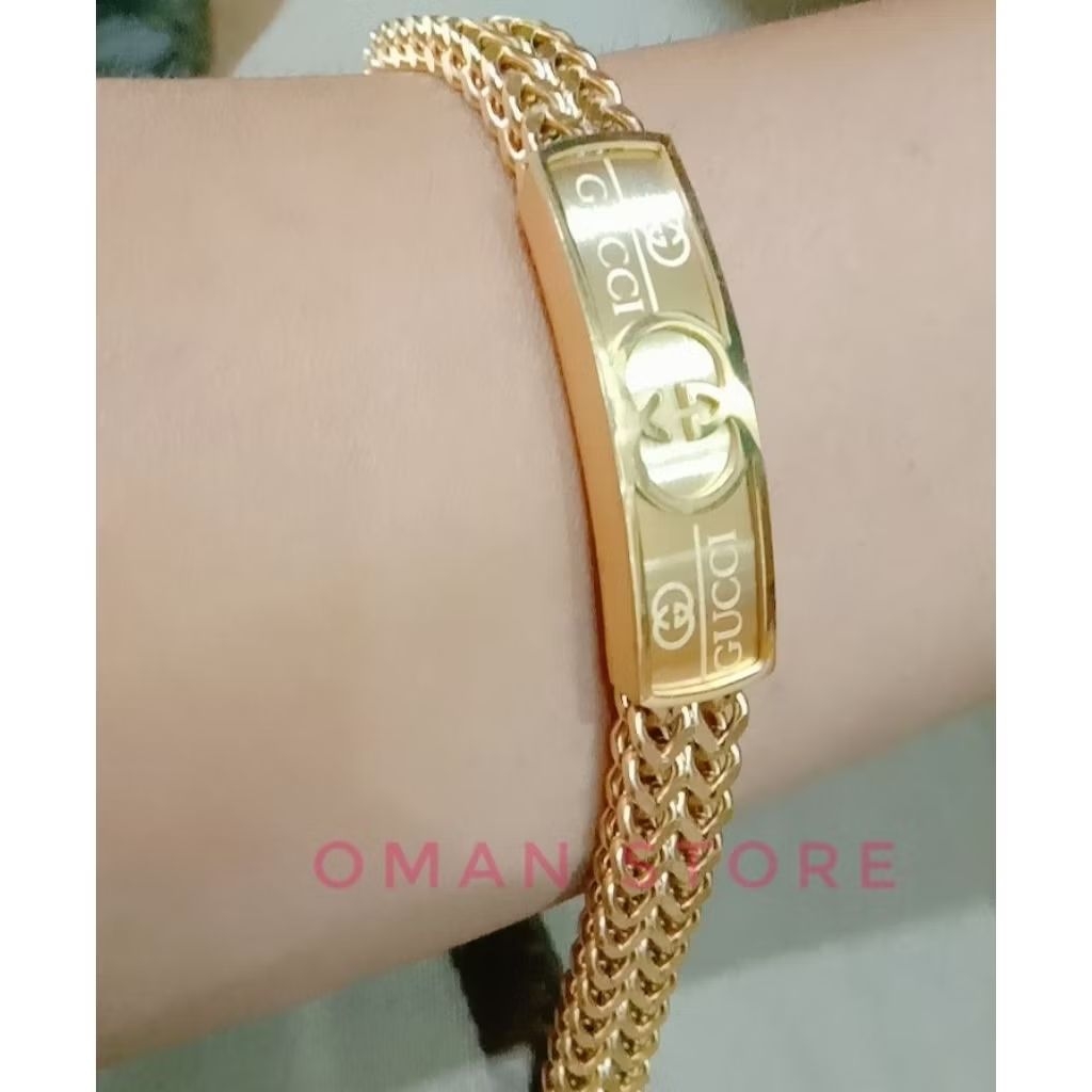 Gelang Rantai pria titanium desain stainless steel