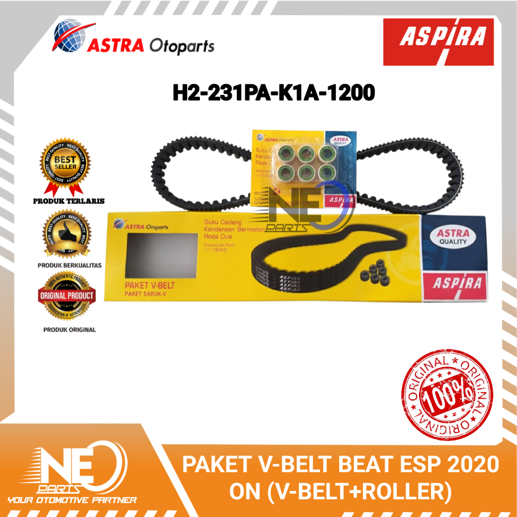 PAKET V-BELT BEAT ESP 2020 ON (V-BELT+ROLLER)