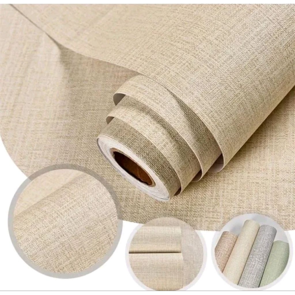 Wallpaper Stiker Dinding Polos Dekorasi Dinding PVC Hiasan Dinding Aesthetic