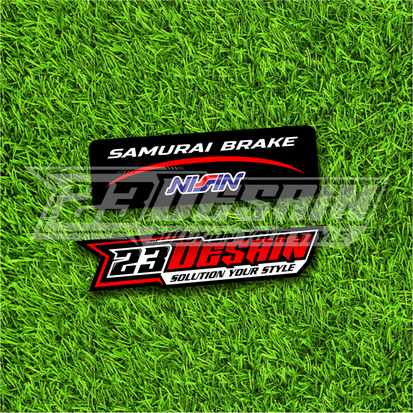 STIKER NISSIN SAMURAI BRAKE STICKER  SAMURAI BRAKE NISSIN