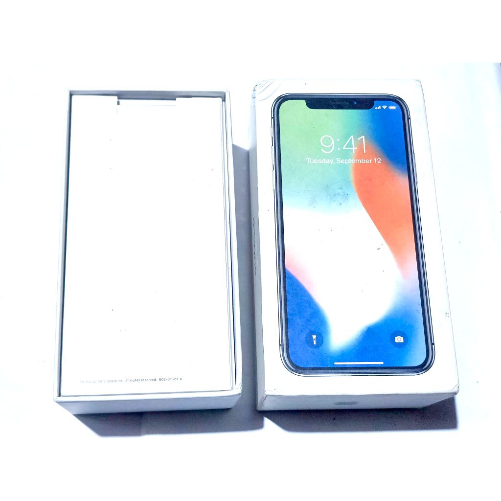 KARDUS DUS BOX HP KONDISI SESUAI DI FOTO IPHONE X 256GB ORIGINAL BAWAAN