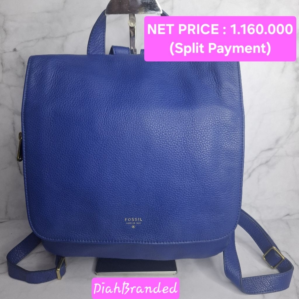 F028 - PRELOVED TAS FOSSIL BACKPACK PRESTON (Serian Tanpa Key)