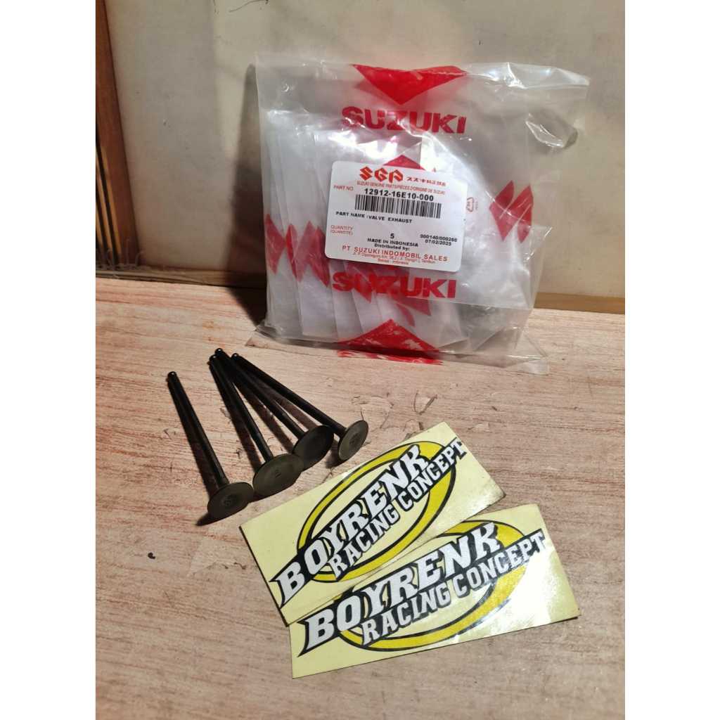 (1PCS/1BIJI) PAYUNG KLEP VALVE IN EX SATRIA FU KARBU 2005-2015 ASLI SUZUKI ORIGINAL 12912-16E00/1291