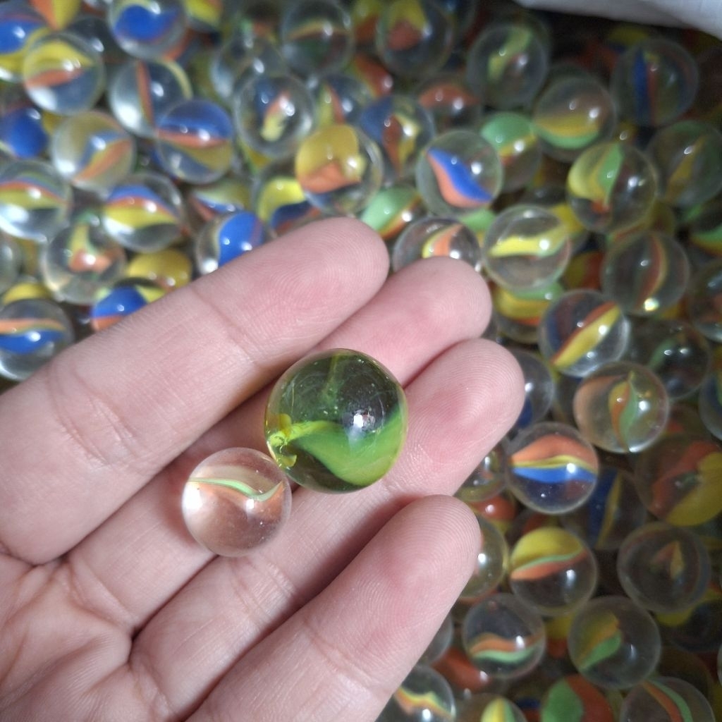 500 Gr (±230 pcs) Kelereng Mini Belimbing Gundu Mini Guli Mini Kecil