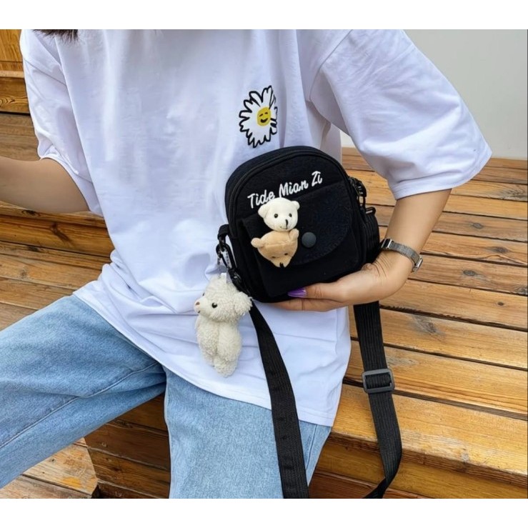 SHANGPIN Tas Jinjing Handbag Wanita TAS Beruang Anak-anak dan Desain Lucu / Tas Jinjing/ Handbag /Ta