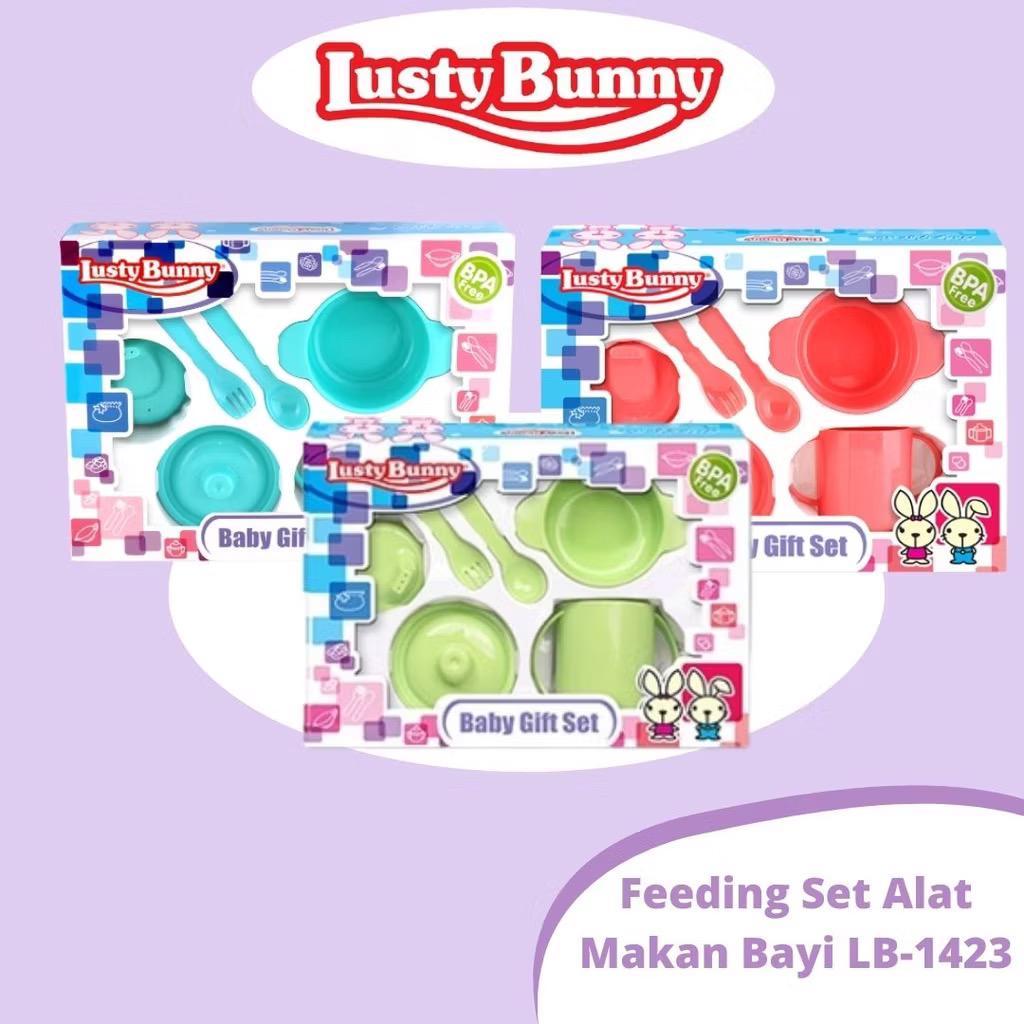 LustyBunny Feeding Set LB1423 - Alat Makan Bayi - Perlengkapan Makan Bayi