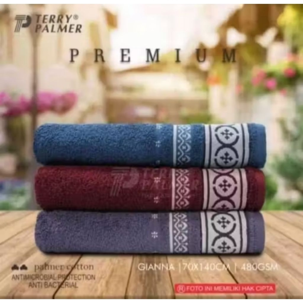 Papio - [1 PCS] Handuk mandi dewasa PREMIUM by TERRY PALMER 70×140