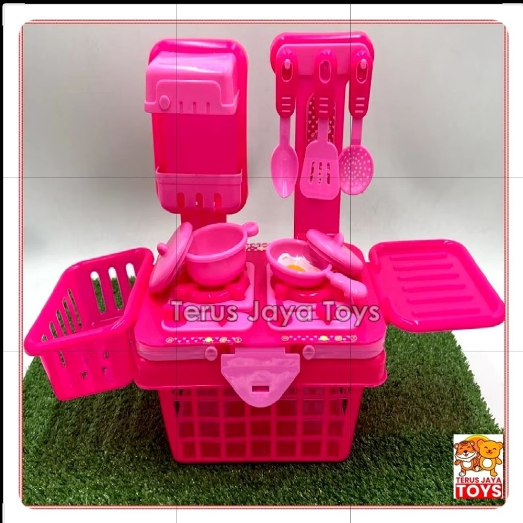 mainan masak masakan anak murah warna pink