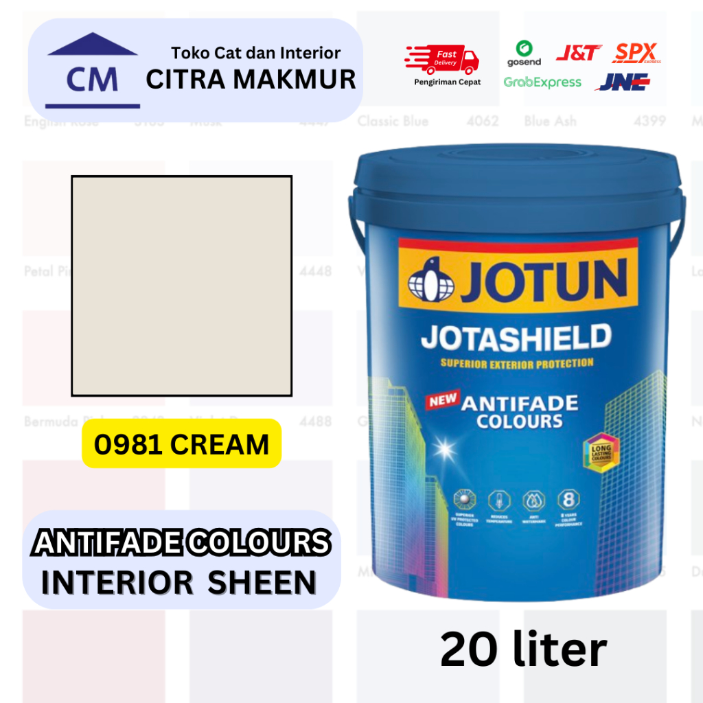 Jotun JOTASHIELD ANTIFADE COLOURS 20 Liter - 0981 Cream
