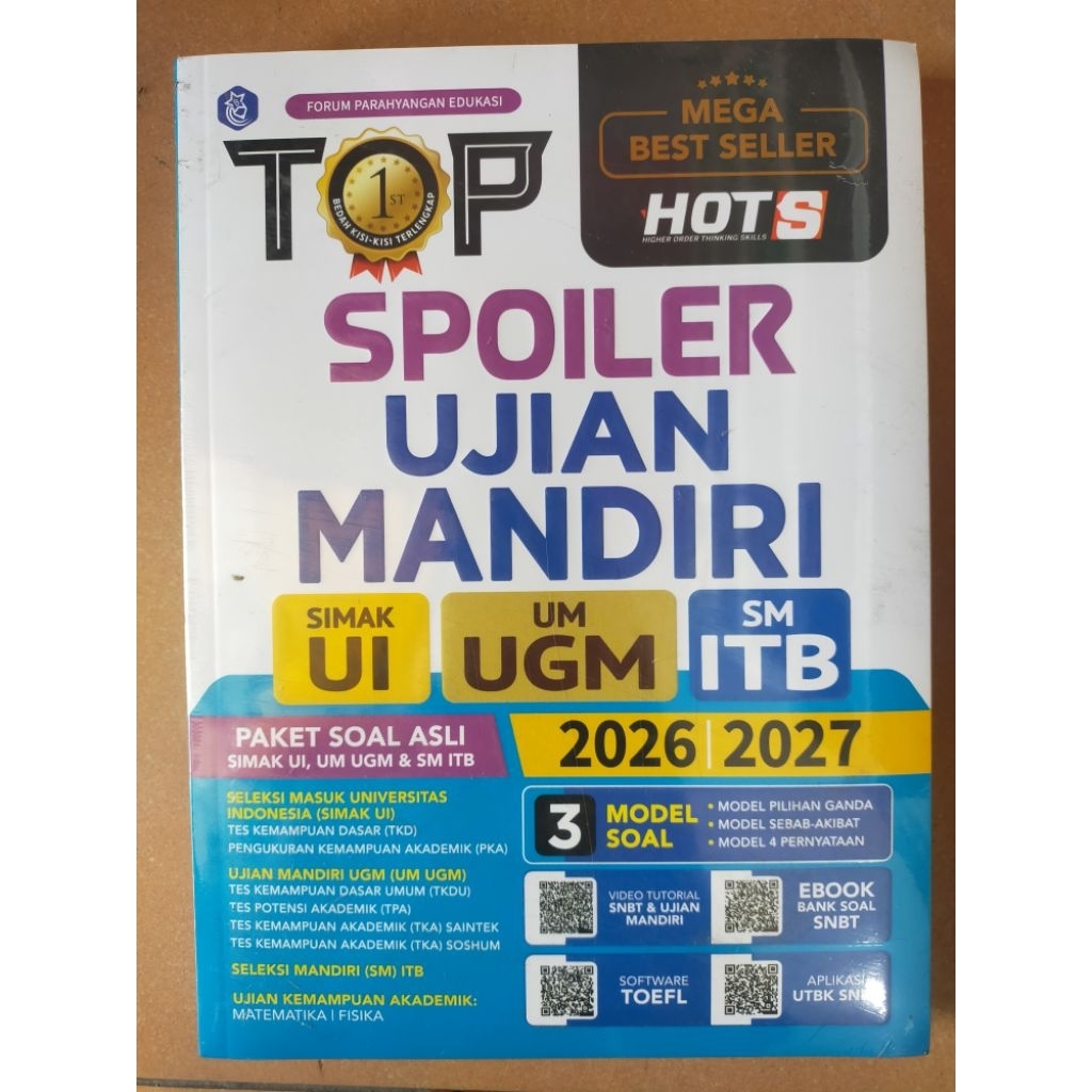 Buku Psikotes : TOP 1 Spoiler Ujian Mandiri Simak UI, UM UGM, SM ITB 2026-2027
