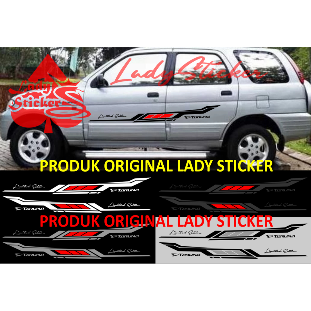 Cutting sticker mobil taruna sticker stiker mobil daihatsu taruna