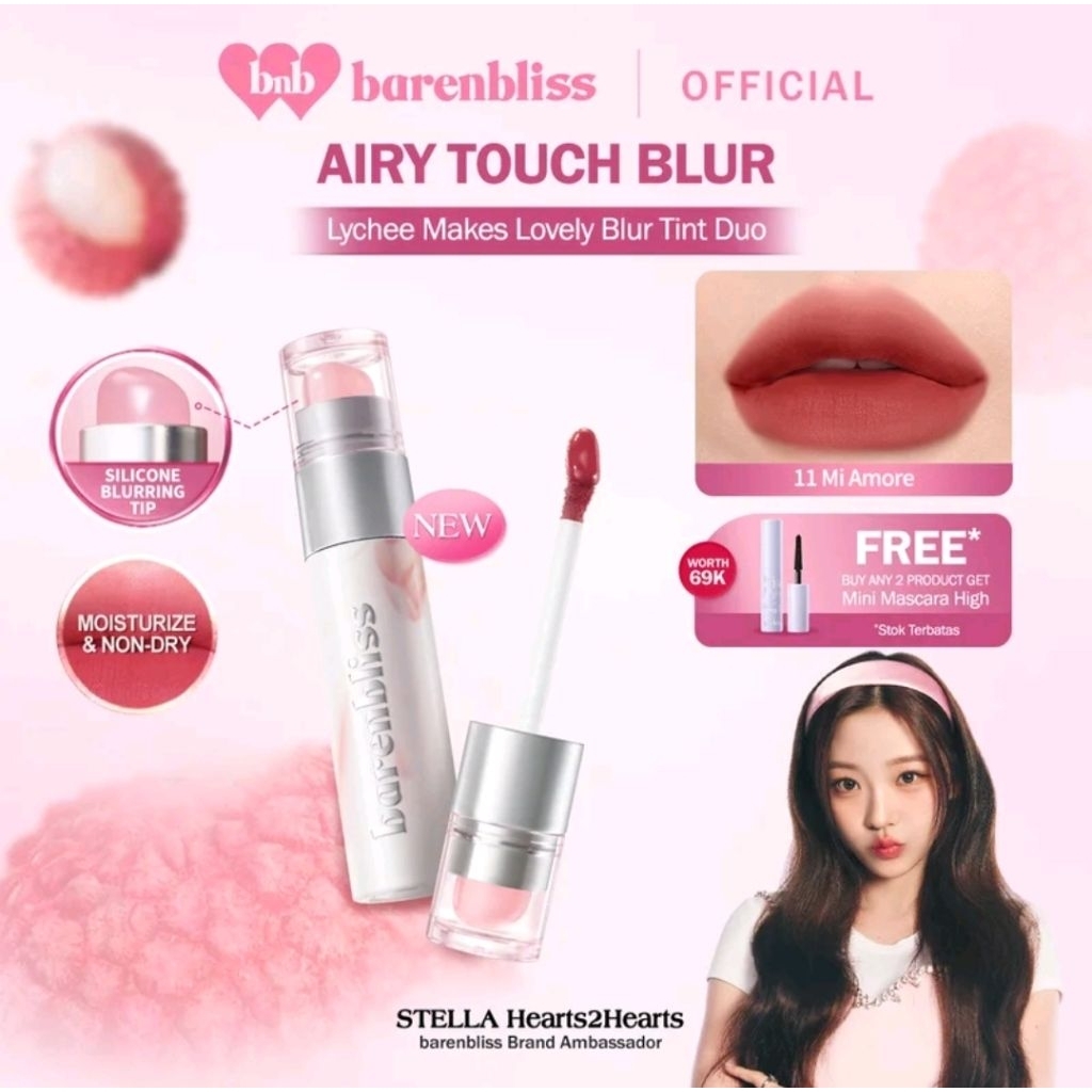 {NEW LAUNCH} BNB barenbliss Lychee Makes Lovely Blur Tint Duo Watery Blur stain dan Watery Blur matt