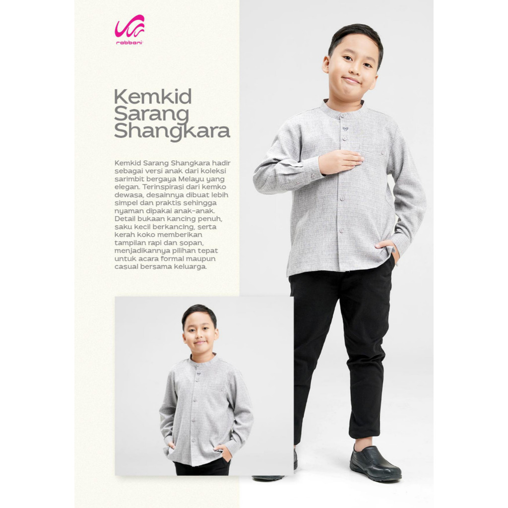 Rabbani - Kemko Anak Shangkara Sarimbit / Kemeja Koko Kemko Anak Rabbani Terbaru Original Murah Musl