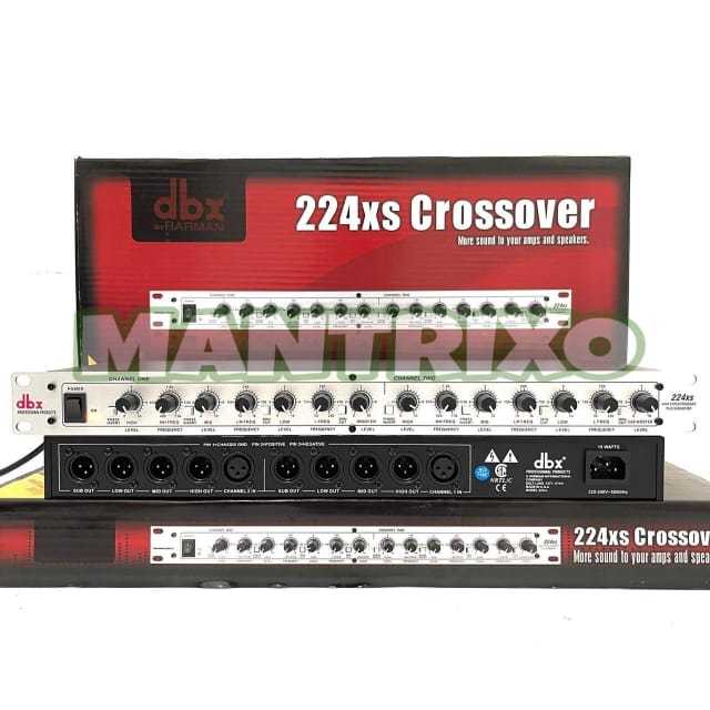 Crossover DBX 224 XS Silver Plus Subwoofer Crossover dbx224Xs perak Dbx 224Xs Bagus ( Bisa COD )