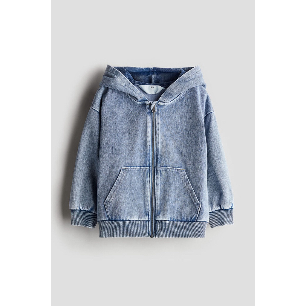 H&M Zip Through Twill Hoodie Jacket SALE