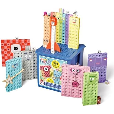 Hand2mind Numberblocks Heroes MathLink Cubes Set Preschool