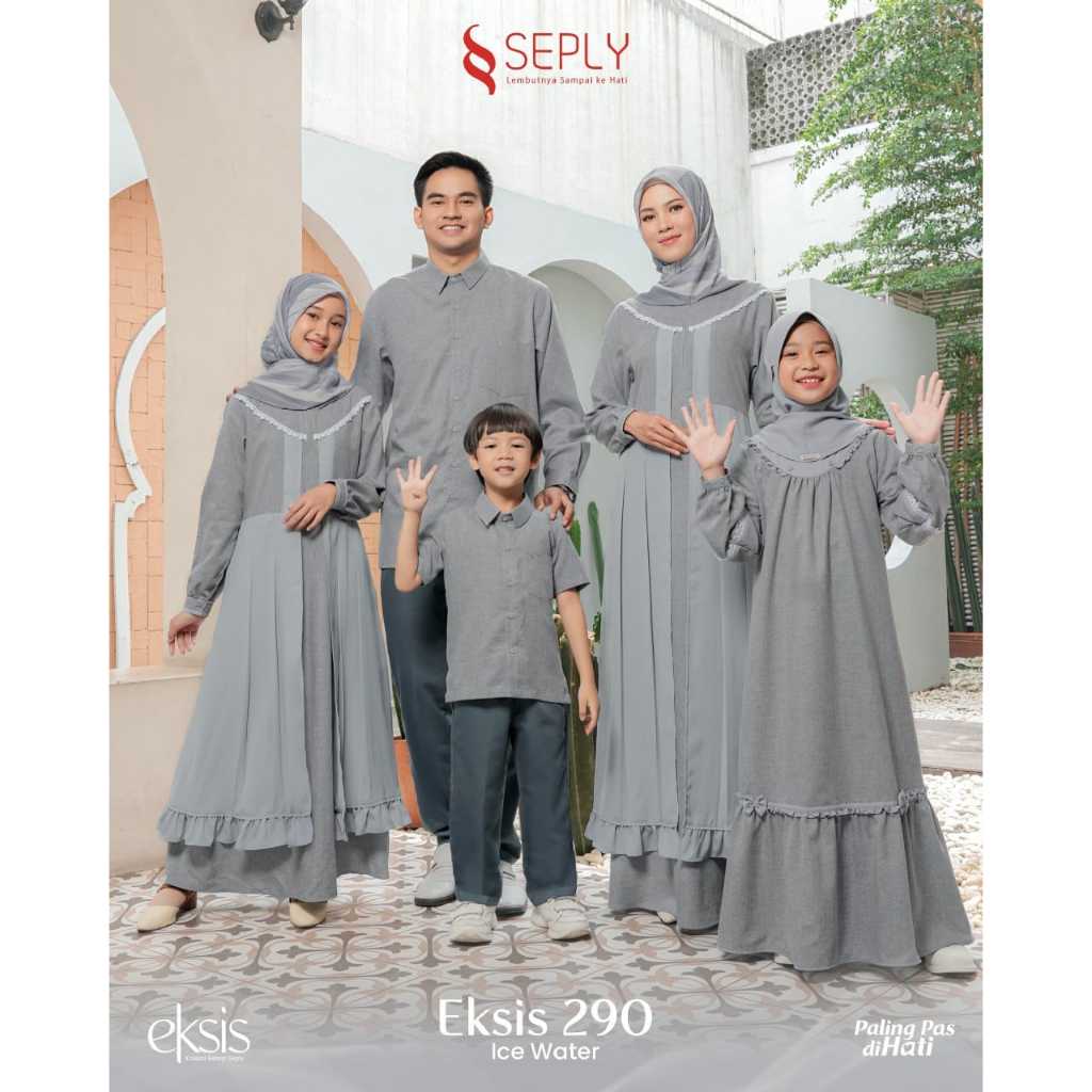 BAJU COUPLE EKSIS 290 ICE WATER ORIGINAL BY SEPLY FASHION SARIMBIT KELUARGA AYAH IBU ANAK PEREMPUAN 