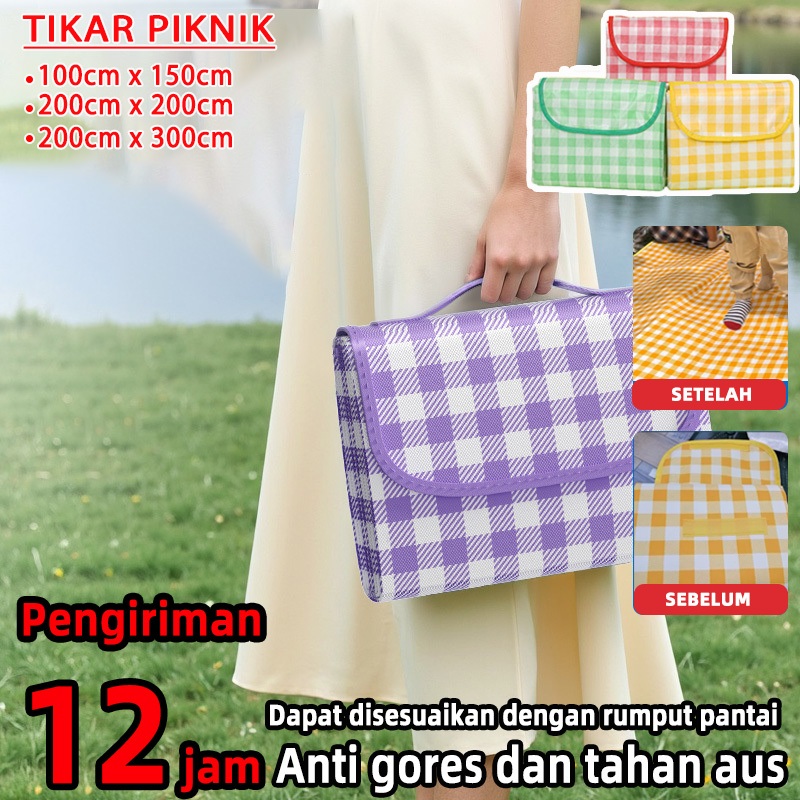 [upgrade] tiker lipat piknik tiker piknik jumbo tikar lipat piknik waterproof jumbo tiker lipat pikn