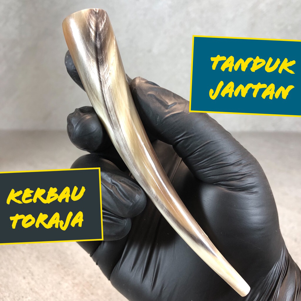 Pipa Rokok Tanduk Kerbau Jantan Asli Toraja Super Premium