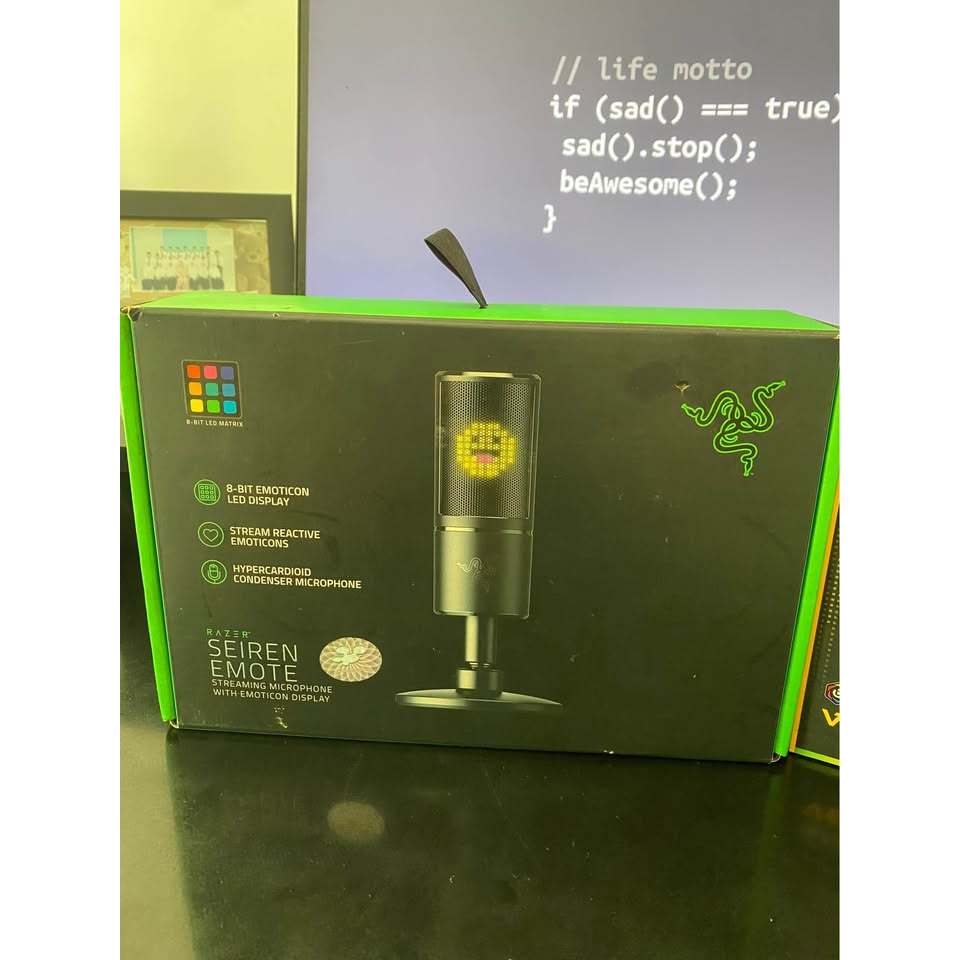 Mic Streaming Keren Razer Microphone Seiren Emote (Second)