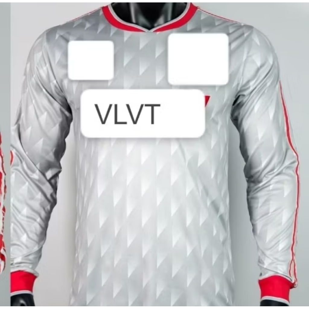 JERSEY BOLA RETRO LIVERPOOL AWAY LONGSLEEVE LS LENGAN PANJANG 1989 1990