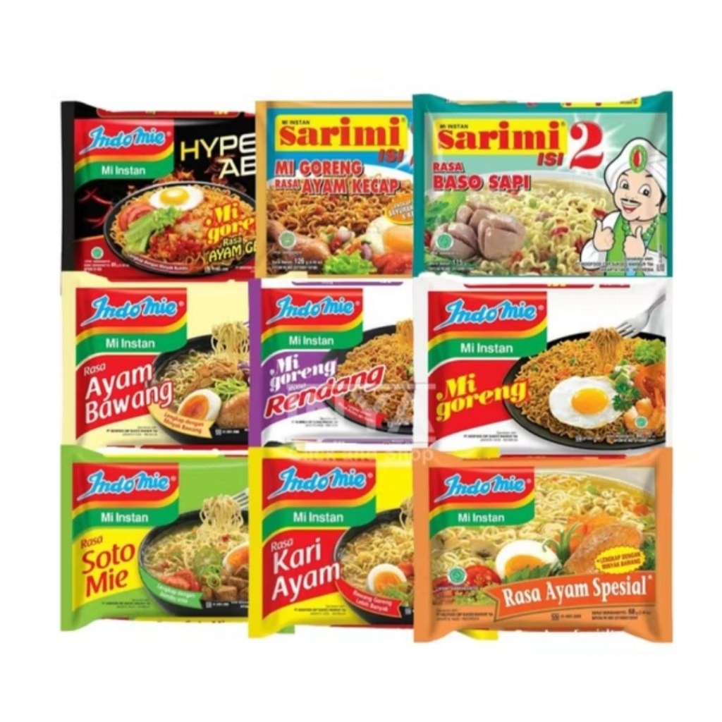 INDOMIE Mie Instan All Varian Semua Rasa Promo Murah