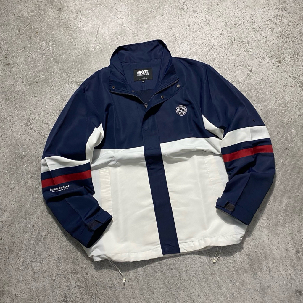Colorblock Windbreaker Jacket BKBT Second