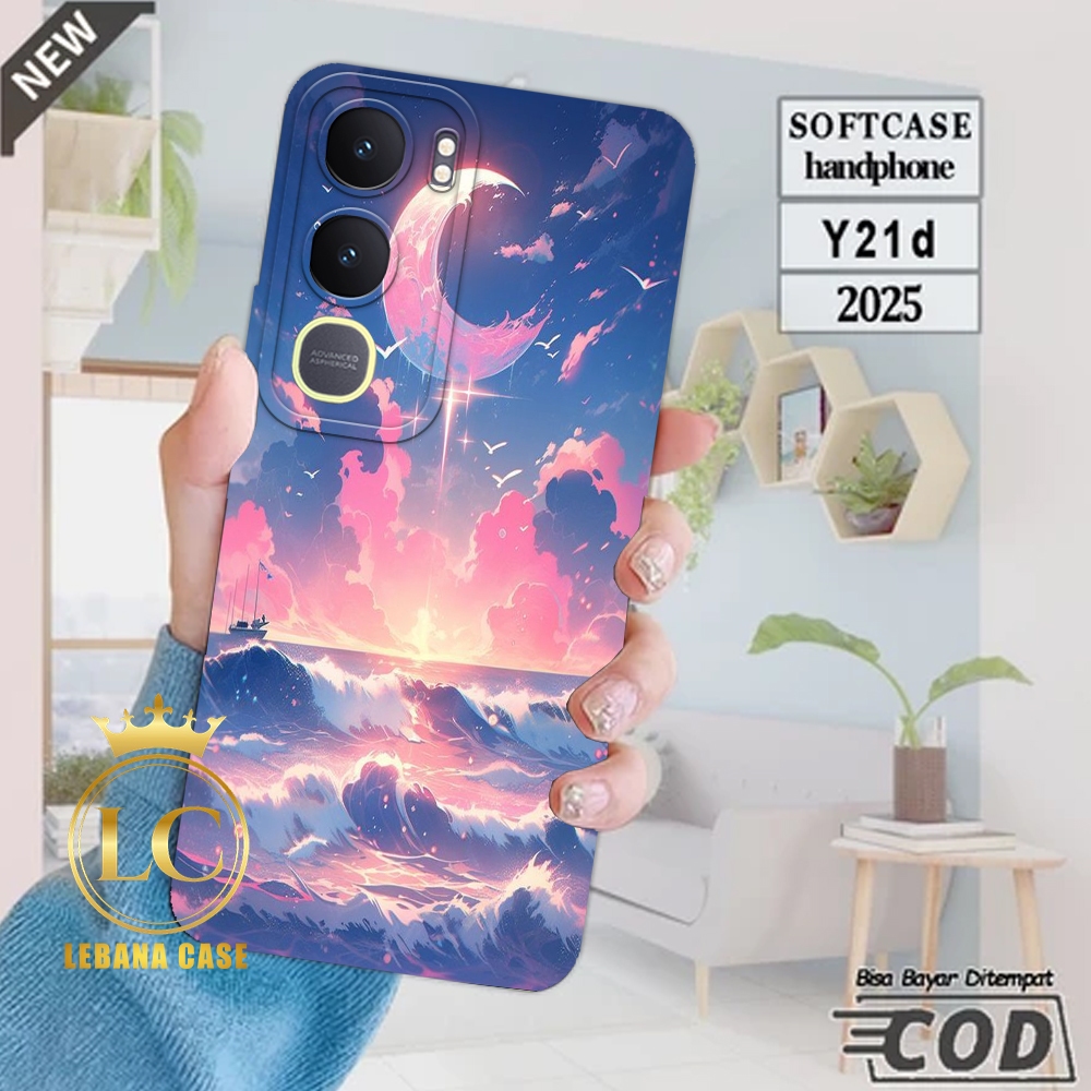 Softcase Vivo Y21D / Y04 / Y04S / Y19S / Y29 / Y400 / Y100 Cassing Procamera Motif Awan