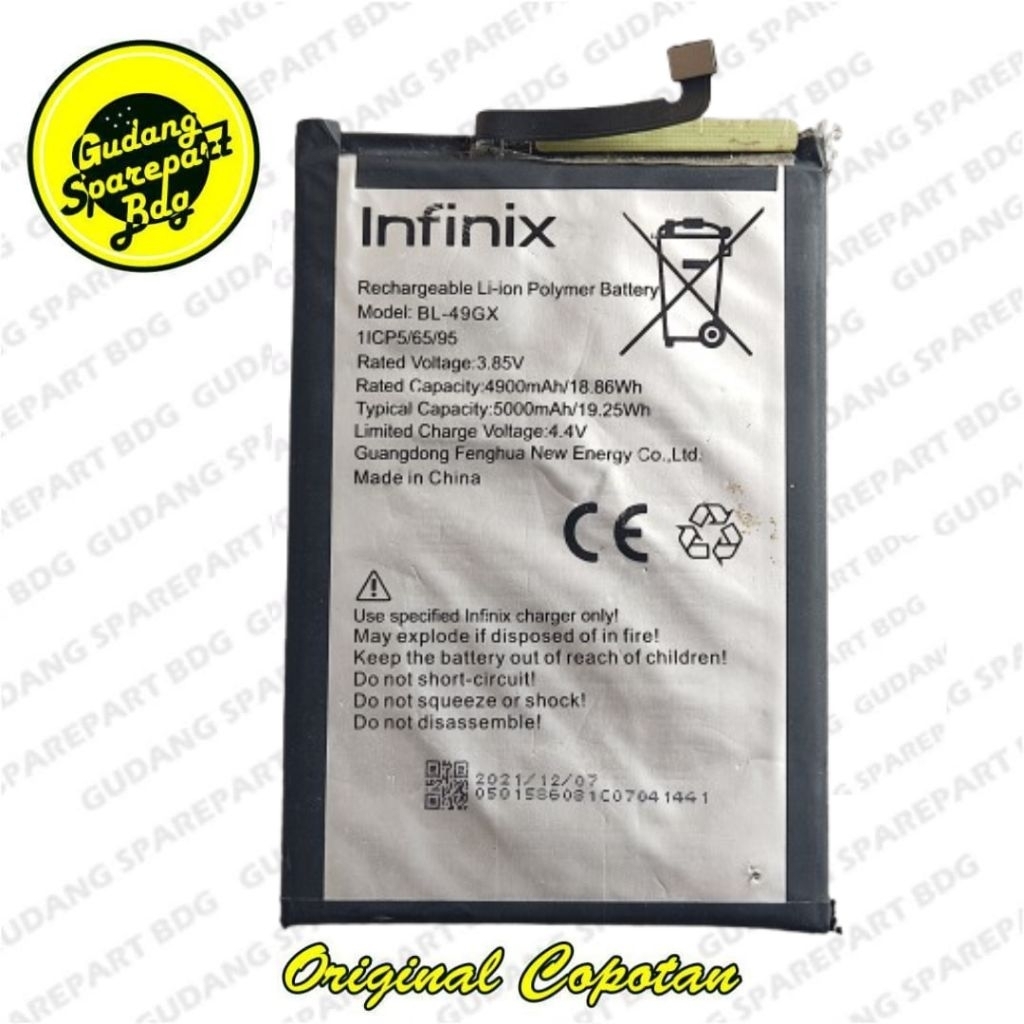 Baterai Infinix Hot 11s BL-49GX Second Copotan