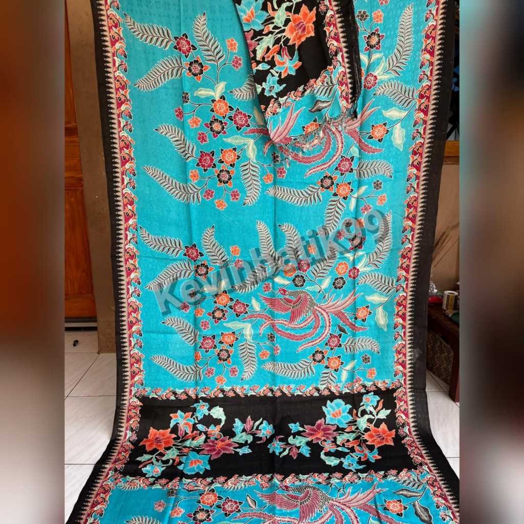 Kamen Set Selendang Motif Batik Merak kembar Bahan Sutra Doby ATBM Original Endek Blongket ATBM Sutr