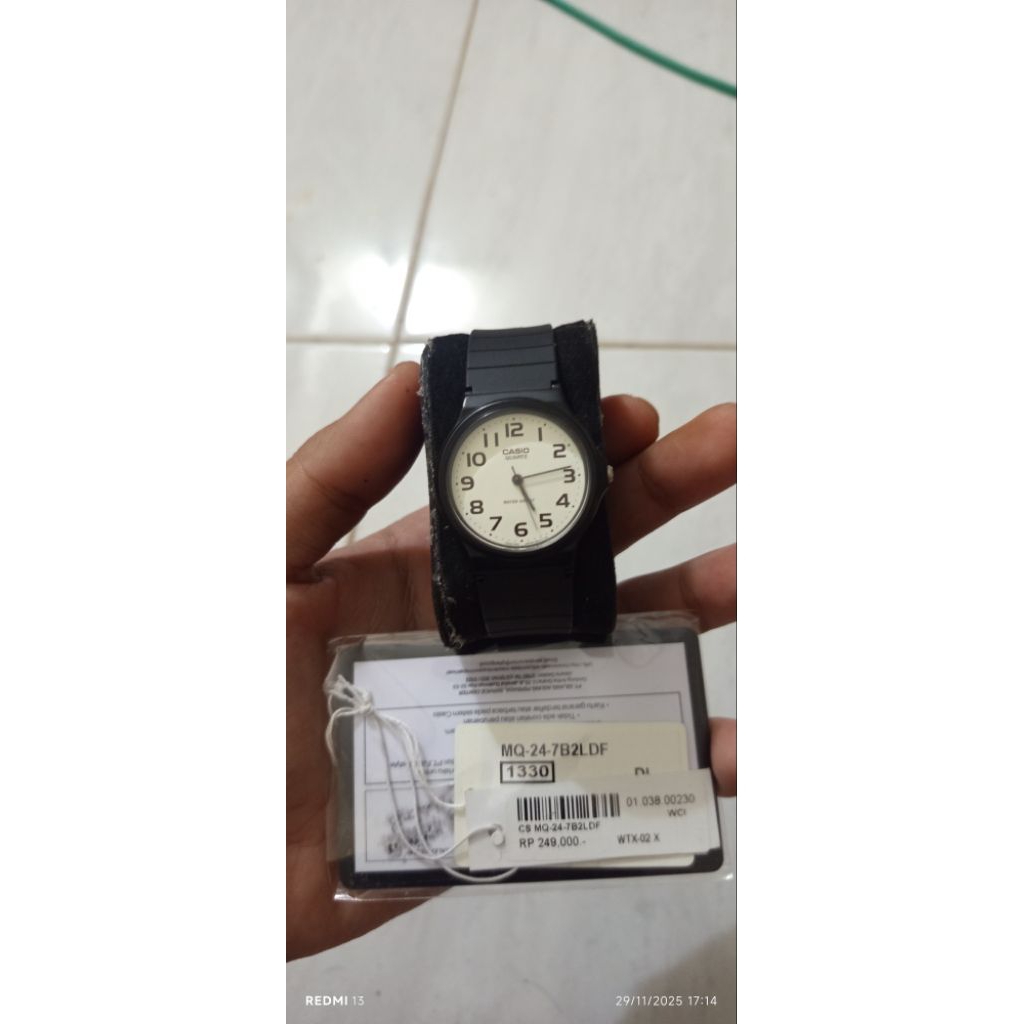 Jam Tangan Casio MQ24-7B2LDF Second