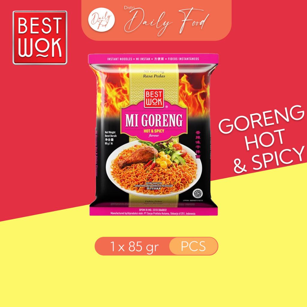 Best Wok Mie Goreng Hot & Spicy - 1 & 5 Pcs | Best Wok | Mie Goreng