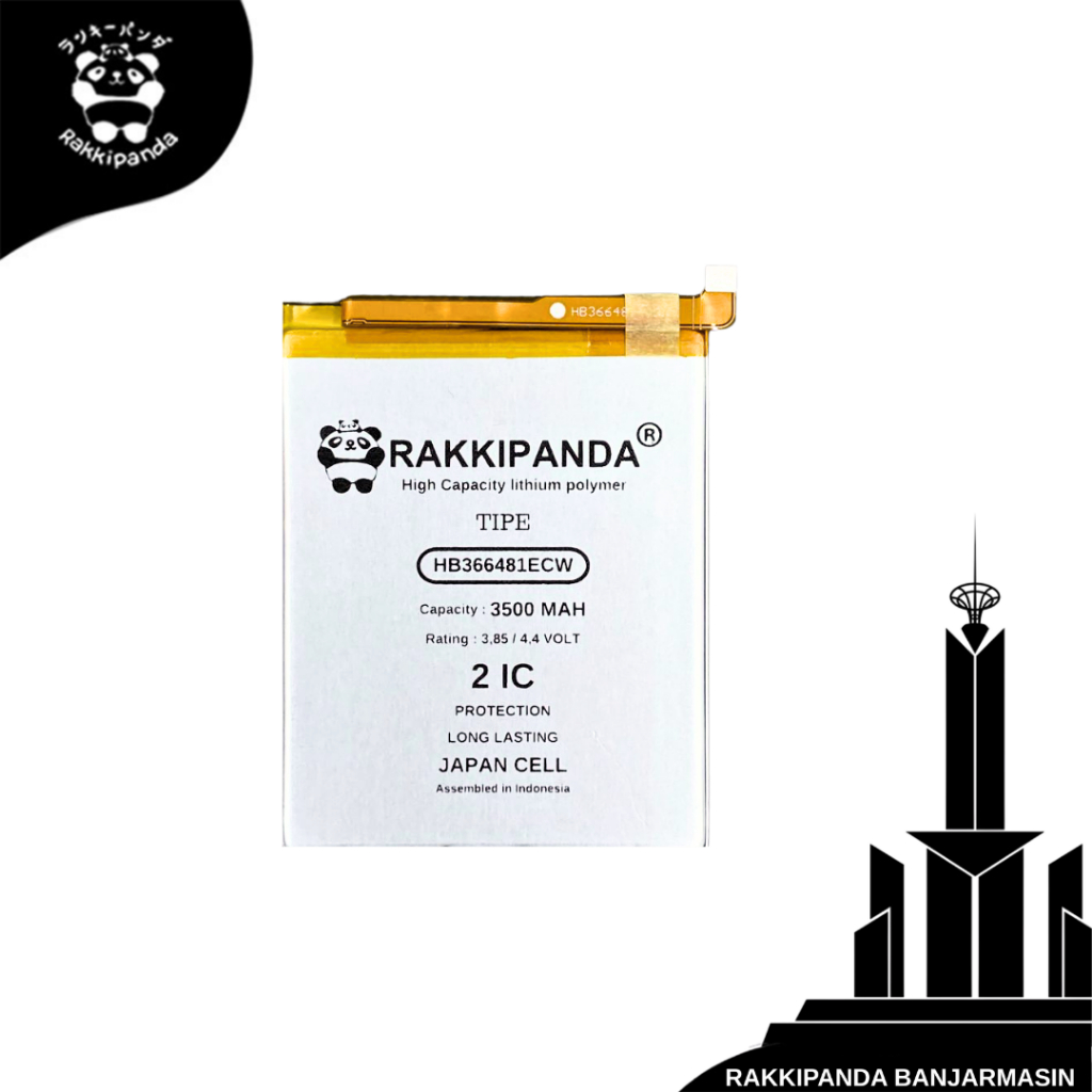 Baterai HP RakkiPanda HB366481ECW Ascend P9/Nova 2 Lite/Honor 7A/Honor 8/Honor 9I/Honor 9 Lite/P9 Li