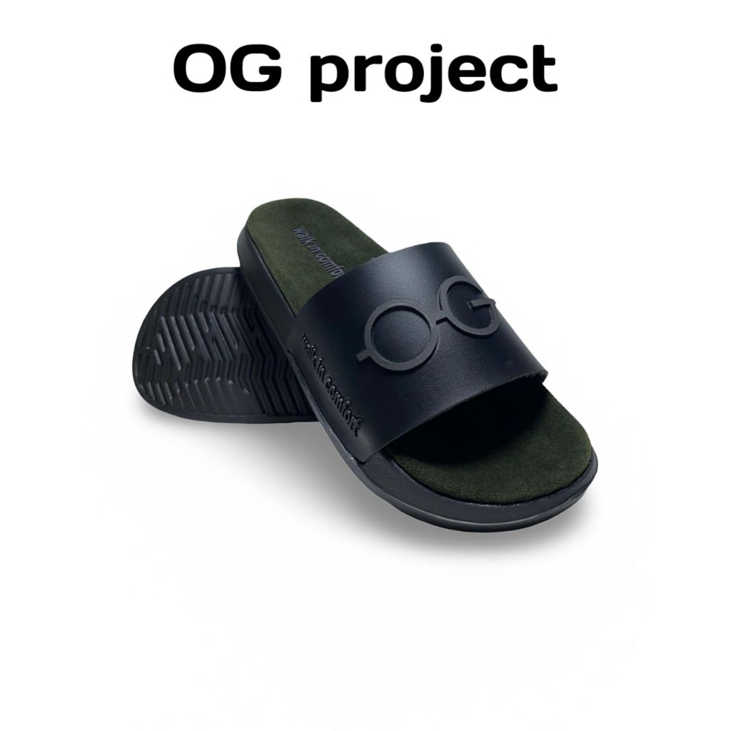 OG Project - Sandal Pria Wanita Anak Black Army Edition – Army Look • Anti Slip • Ringan & Empuk • T