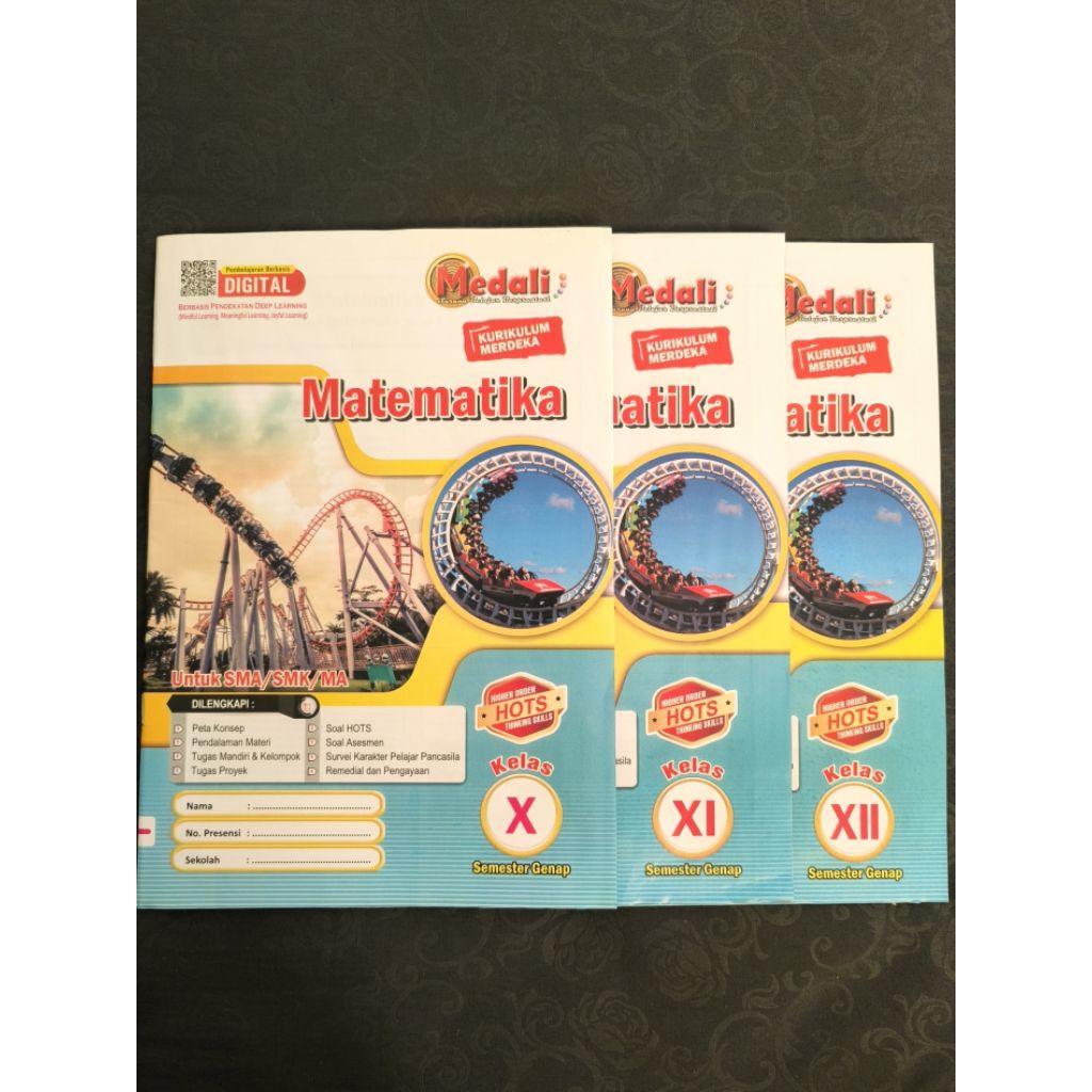 Buku Lembar Kerja Siswa/Buku Pendamping (LKS) MATEMATIKA SMA/SMK/MA Kelas 10-12 Semester 2 Kurikulum