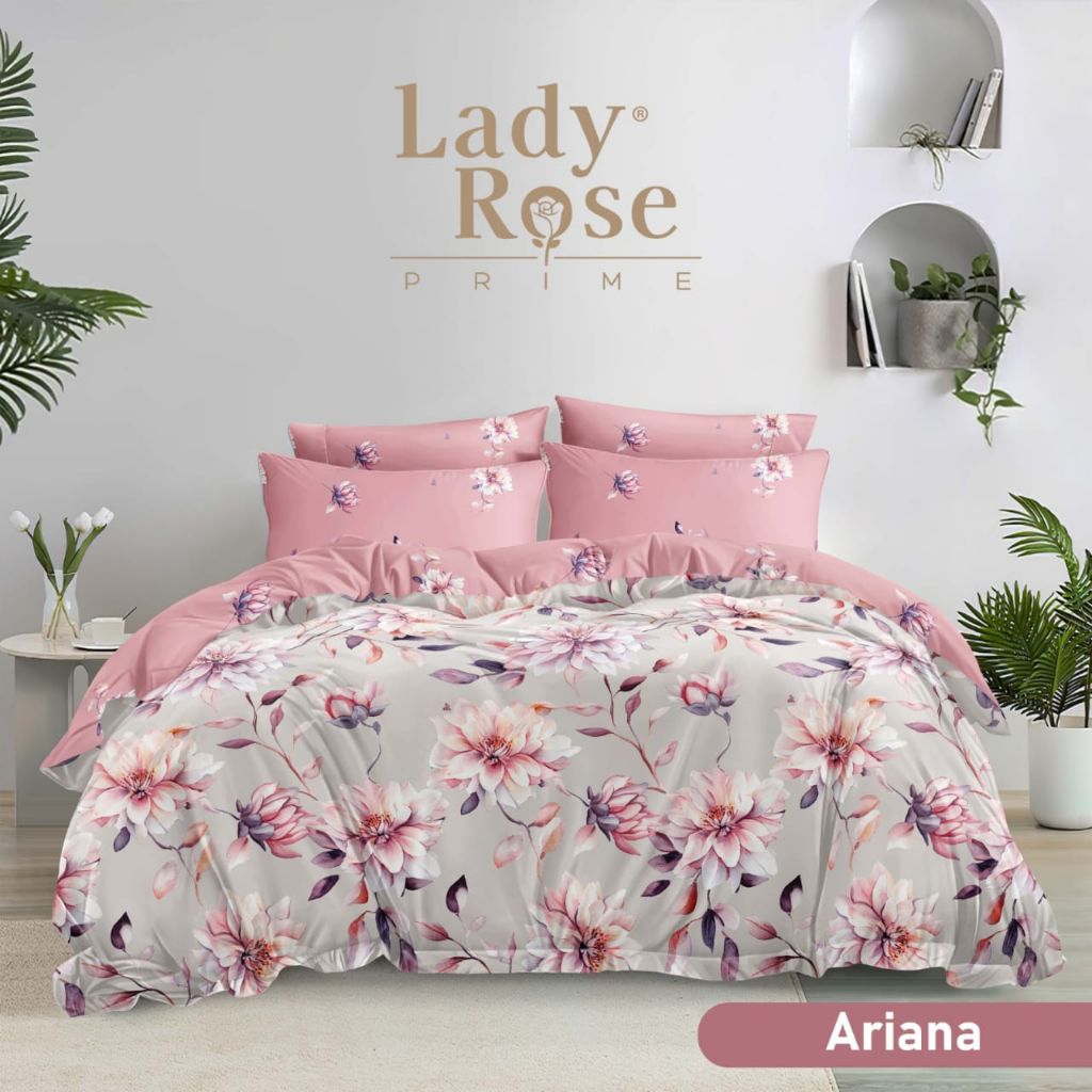 LADY ROSE - Bedcover lady rose set queen 160x200 king 180x200 tinggi 30cm lady rose original
