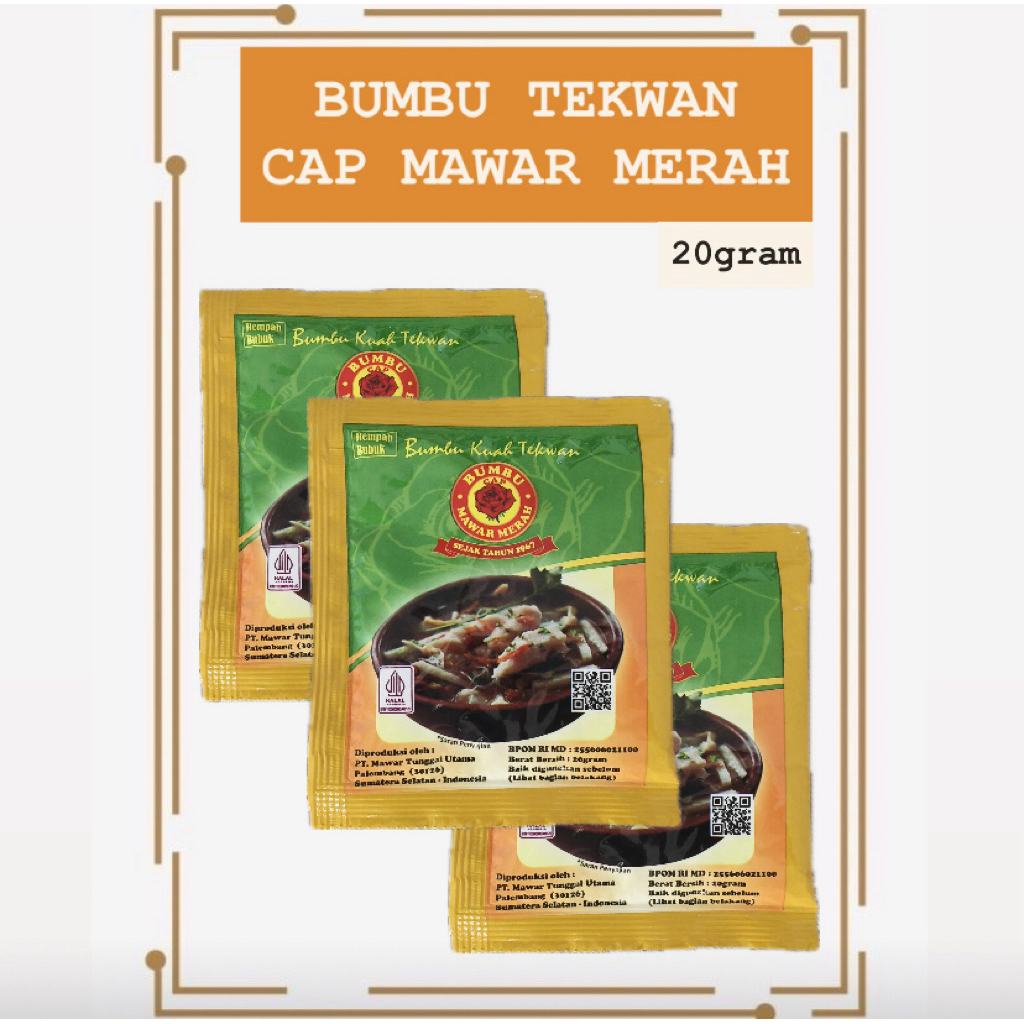 BUMBU KUAH TEKWAN INSTAN CAP MAWAR MERAH 20gram