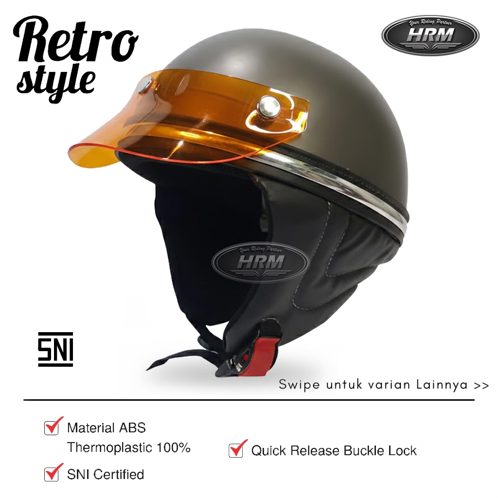Helm Chip Classic Retro SNI Free Stiker