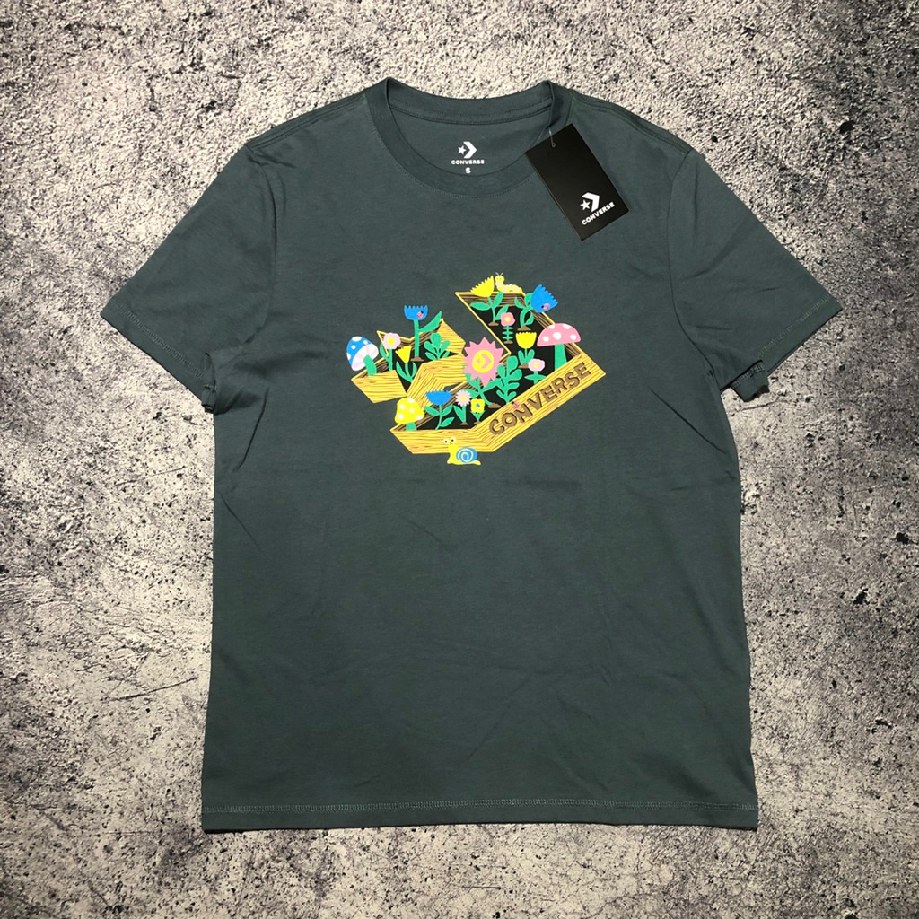 BAJU CONVERSE HERB GARDEN DEEP TEAL