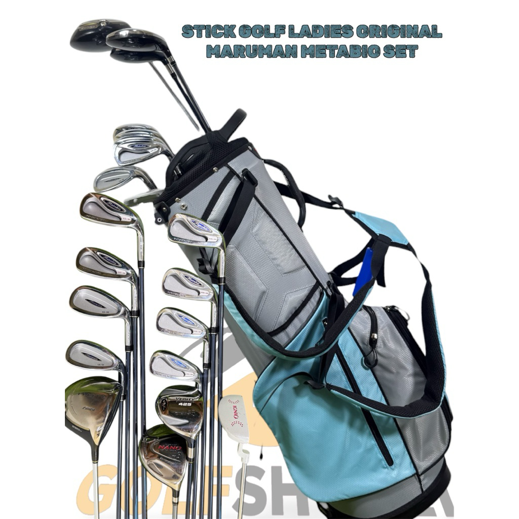 Stick Golf Ladies Maruman Metabio Original – Fullset Wanita Shaft Graphite Second + Tas Golf
