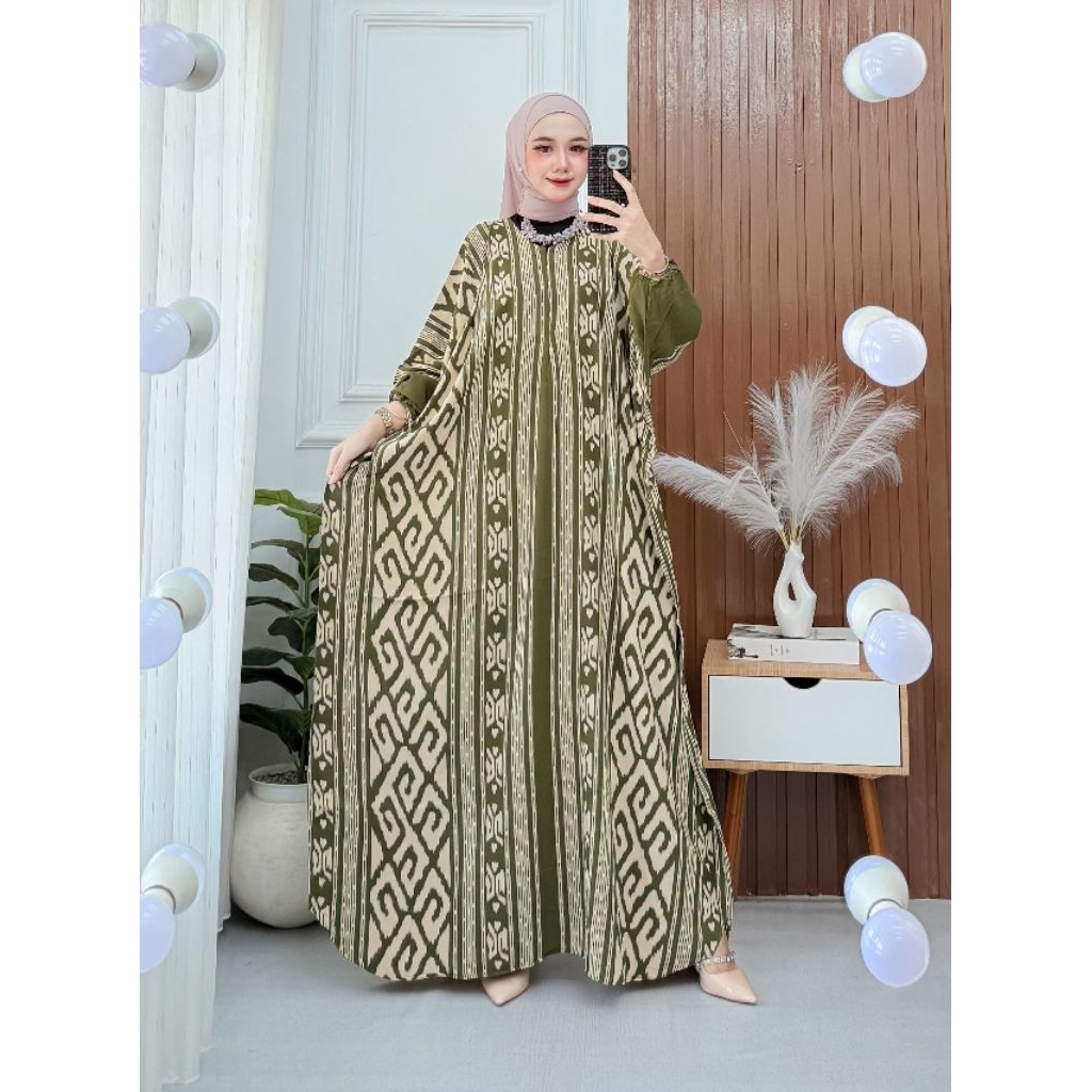 KAFTAN BATIK SIZE JUMBO BIG SIZE XXXL KAIN HALUS TEBAL