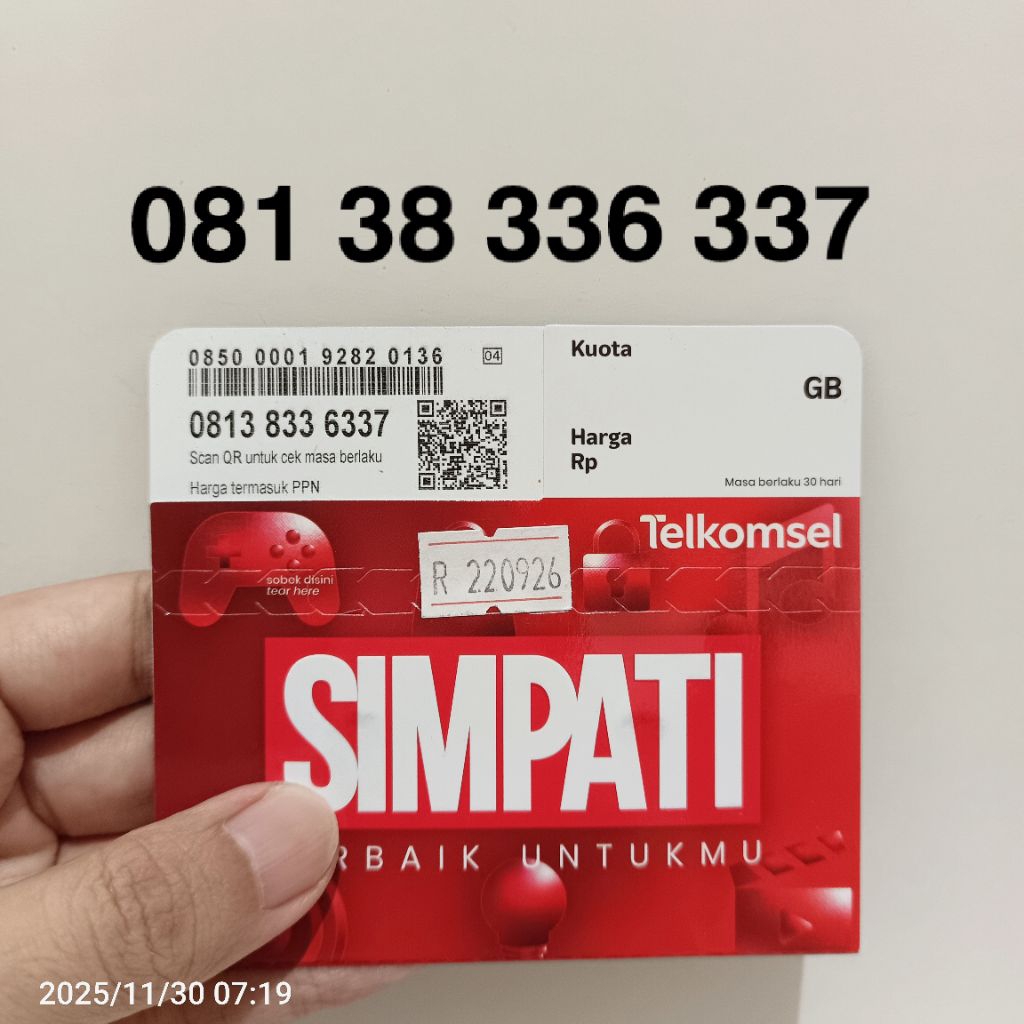 NOMOR CANTIK SIMPATI nomor Telkomsel 11DIGIT